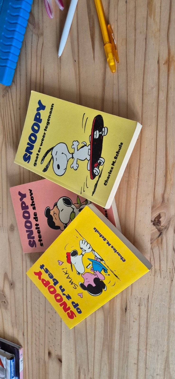 Snoopy stripboeken - 3 delen van Charles M. Schulz, Boeken, Meerdere stripboeken, Ophalen of Verzenden, Gelezen, Charles M. Schulz