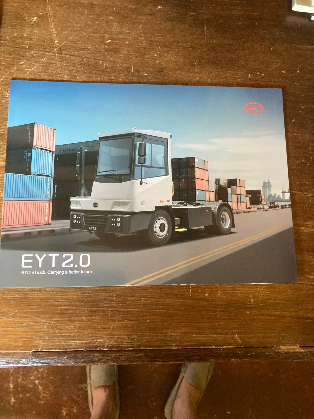 BYD EYT2.0 Heavy Duty Elektrische Yard Tractor Brochure, Ophalen of Verzenden, Nieuw, Overige merken