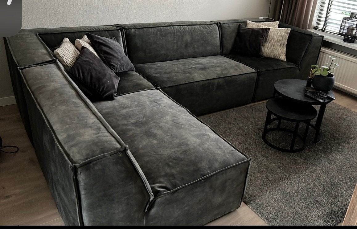 Riviera Maison modulaire bank jagger, groen, Ophalen, Zo goed als nieuw, Stof