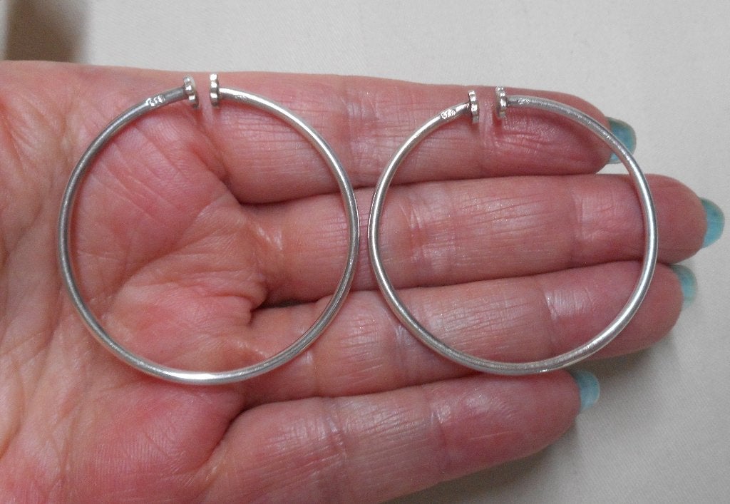 Zilveren vintage oorringen nr.704