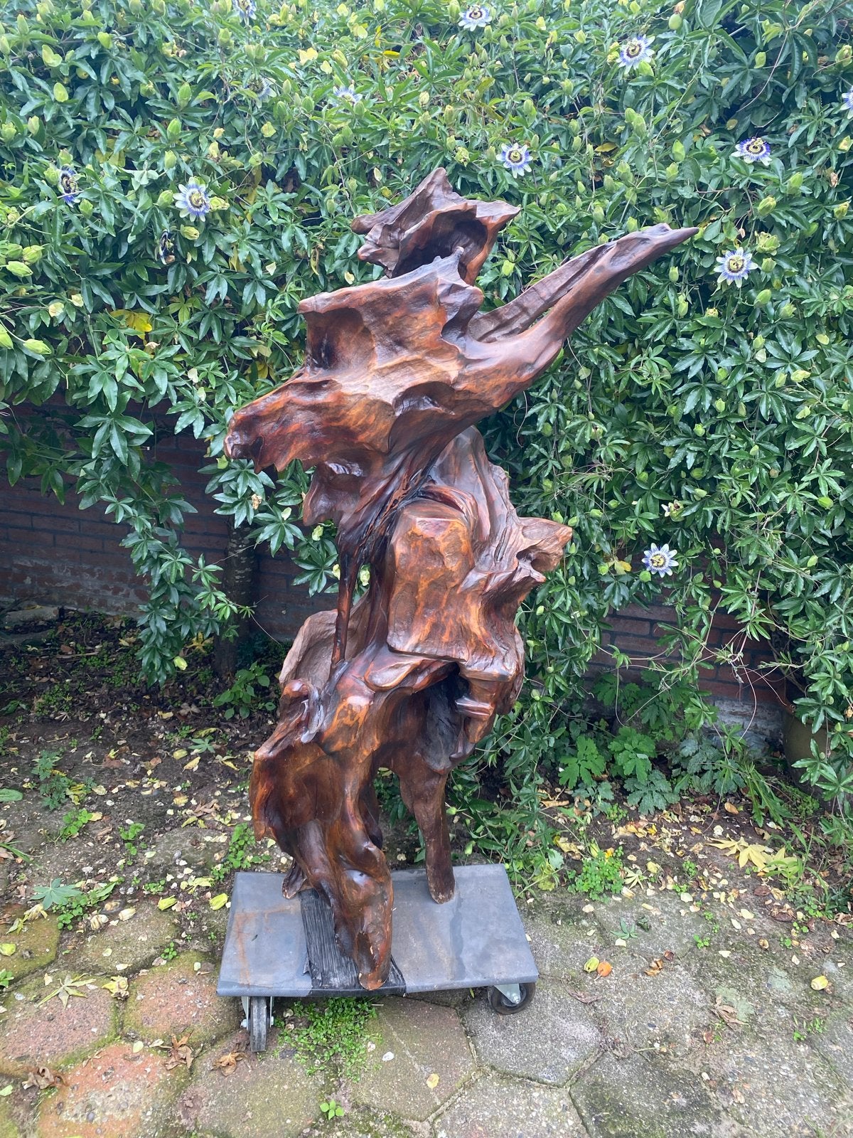 Unieke handgemaakte houten sculptuur - Abstracte kunst, Antiek en Kunst, Ophalen of Verzenden, Handgemaakt, 1 meter - 2 meter