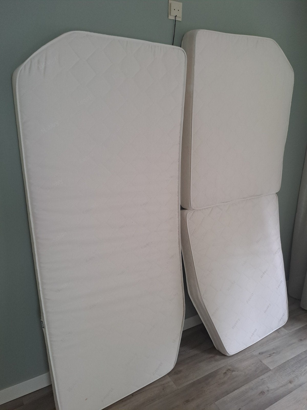 Camper Hobby Optima De Luxe Matrassen - Zo goed als nieuw, Eenpersoons, Zo goed als nieuw, 80 cm, Matras