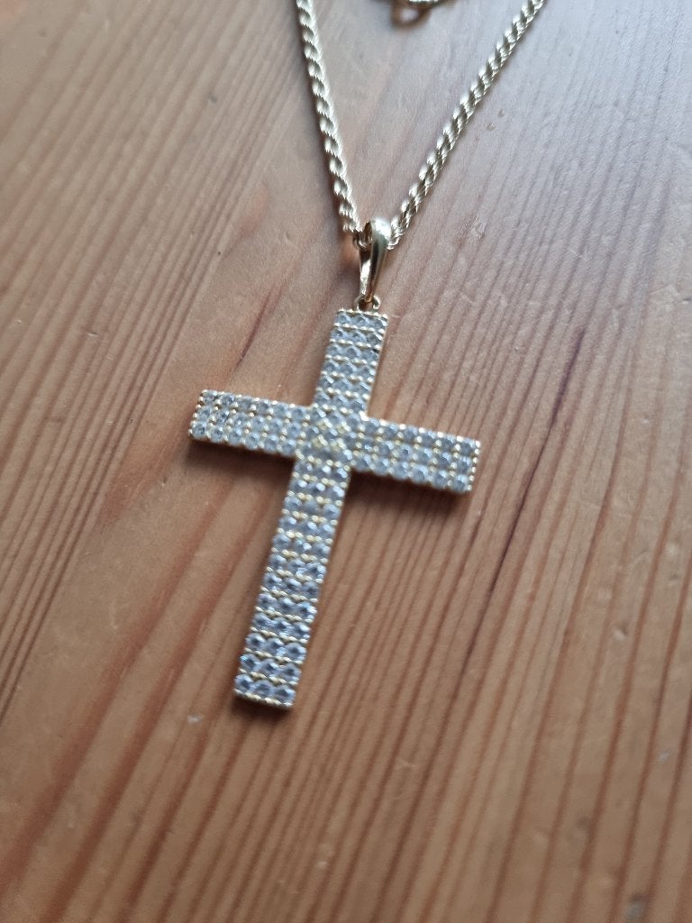 gouden kruis 14 karaat, Ophalen, Gebruikt, Kruis of Symbool, Goud