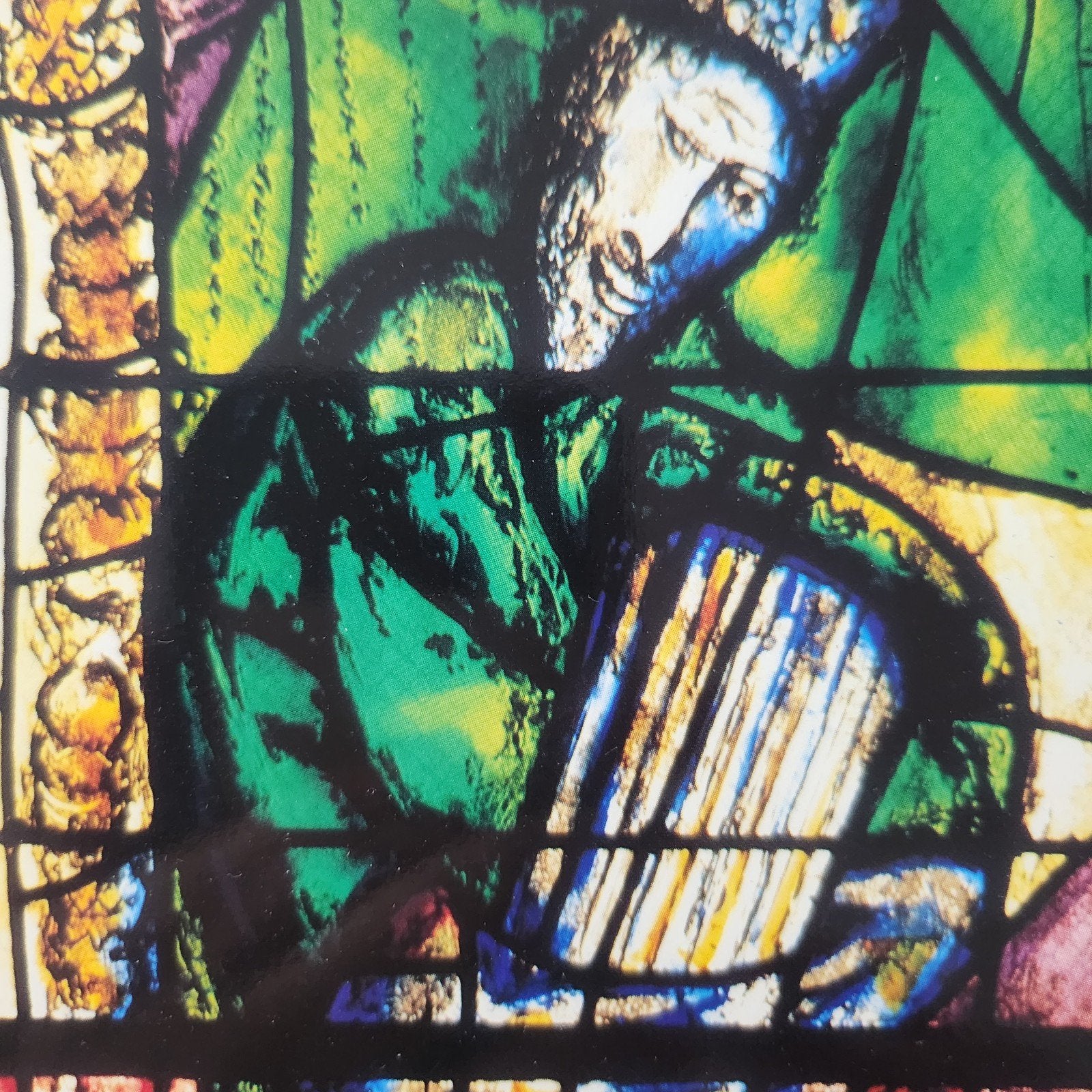 Ansichtkaart Marc Chagall - David spelend op de lier, Verzenden, 1960 tot 1980, Ongelopen, Cultuur en Media