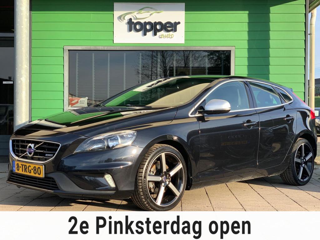 Volvo V40 1.6 T4 R-Design | Cruise Control | Navigatie | LED, Voorwielaandrijving, Gebruikt, 4 cilinders, Zwart