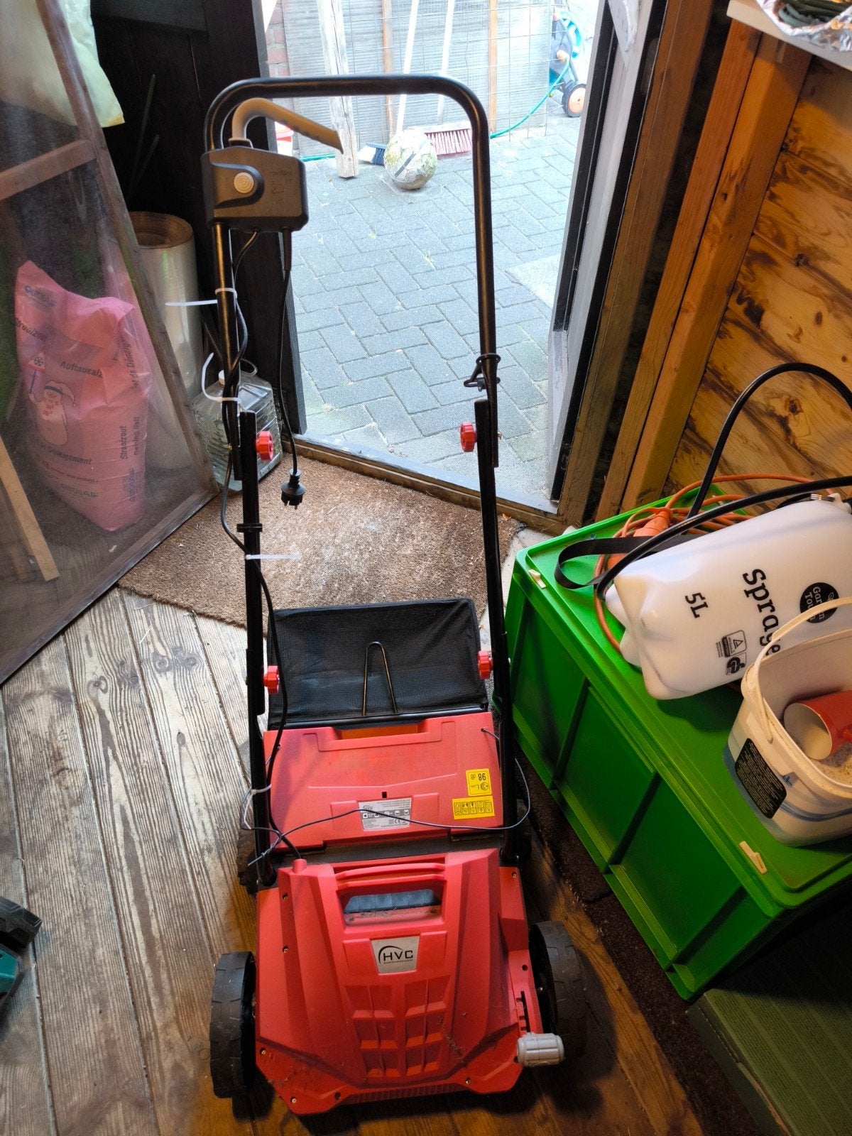 HVC Elektrische verticuteermachine, Ophalen, Cirkelmaaier, Elektrische grasmaaier, HVC