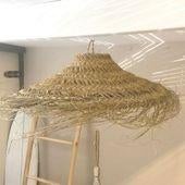 hanglamp zeegras umbrella - ibiza lamp - D=50cm, Overige materialen, Info@plukietsmoois.nl, Nieuw, Ibiza stijl