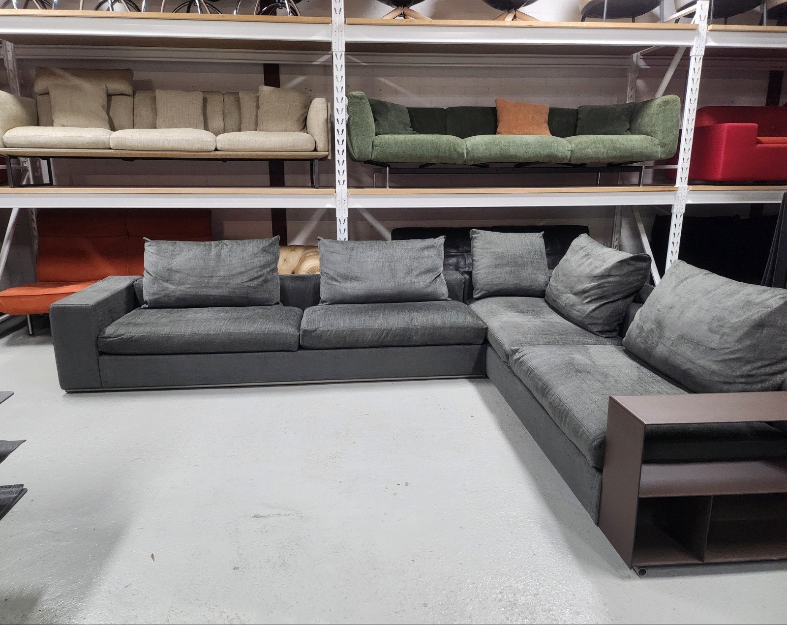Flexform - Groundpiece hoekbank by Antonio Citterio, Huis en Inrichting, 125 cm of meer, Hout, 125 cm of meer, Ophalen of Verzenden