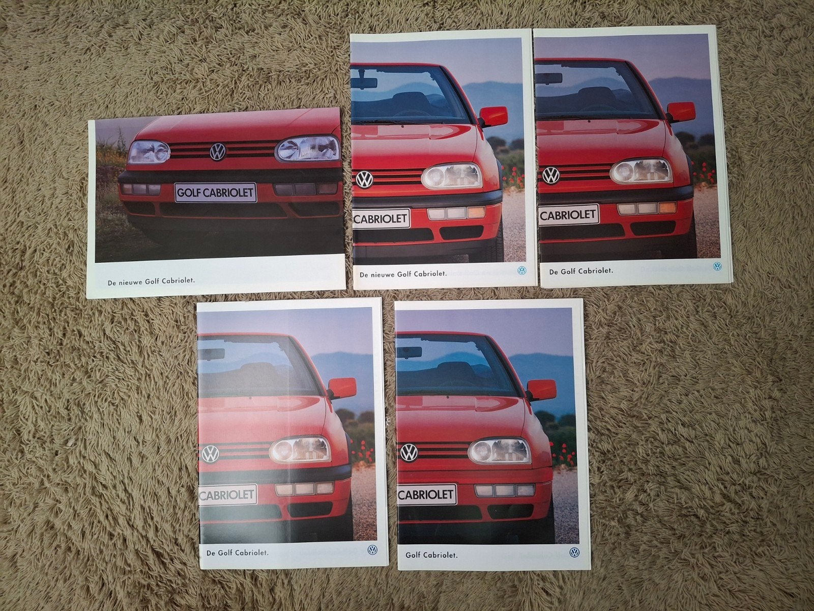 lot autofolders VW Golf 3 cabriolet, Verzenden, Volkswagen