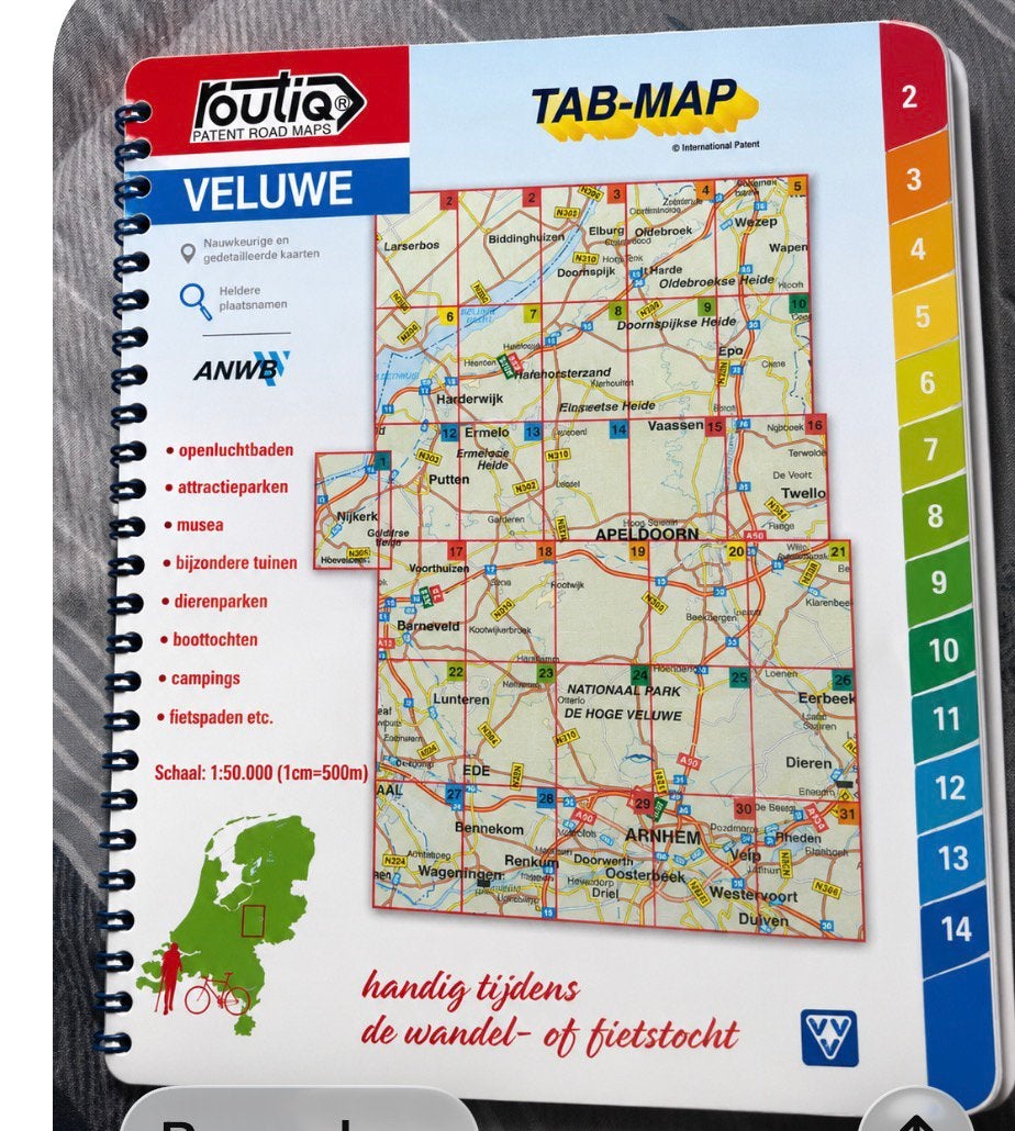 Ik zoek dit boek Fietsroutes Veluwe, Ophalen of Verzenden, Gebruikt, Nederland, Landkaarten