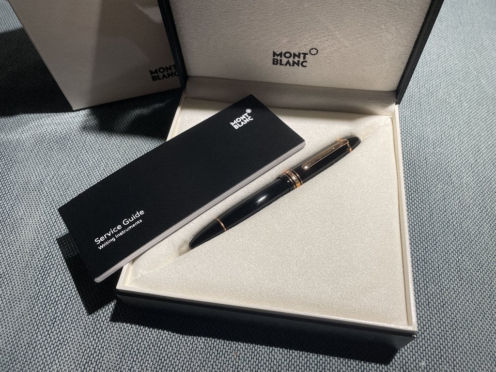 Montblanc red gold (rose gold) 149 vulpen F (112665), Ophalen, Nieuw, Met doosje, Vulpen