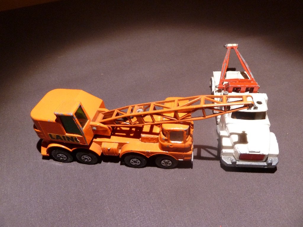 2 X KRAAN TRUCKS van MATCHBOX, Ophalen of Verzenden, Gebruikt, Bus of Vrachtwagen, Matchbox