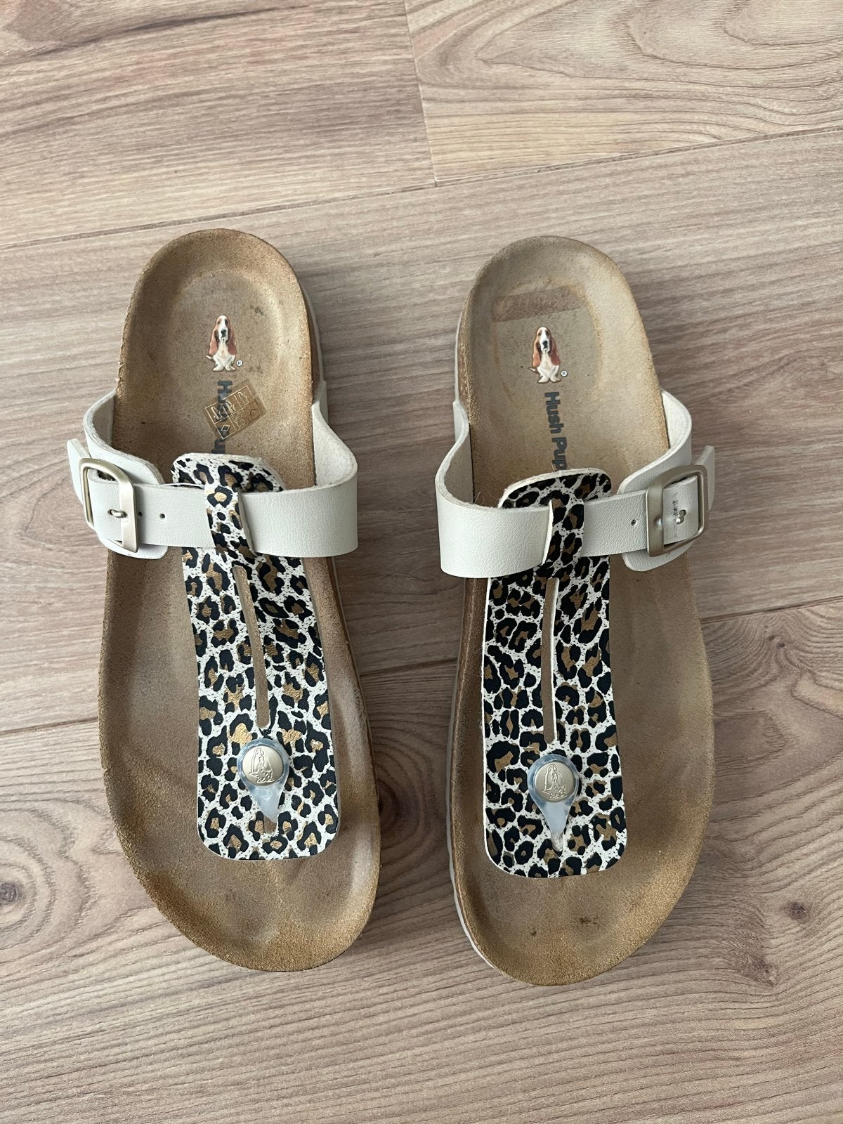Hush Puppies sandalen met luipaardprint maat 39, Overige kleuren, Zo goed als nieuw, Sandalen of Muiltjes, Ophalen of Verzenden