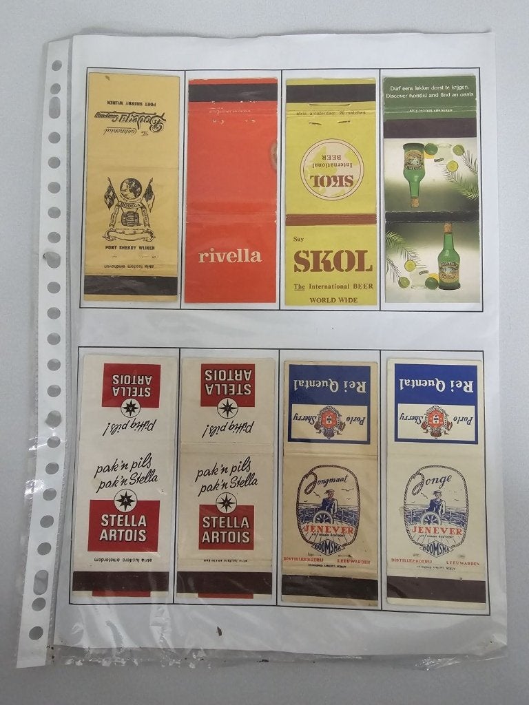 Verzameling van 100-den wikkels over Drank en Roken, Verzamelen, Ophalen of Verzenden, Zo goed als nieuw, Luciferdoosjes of -merken
