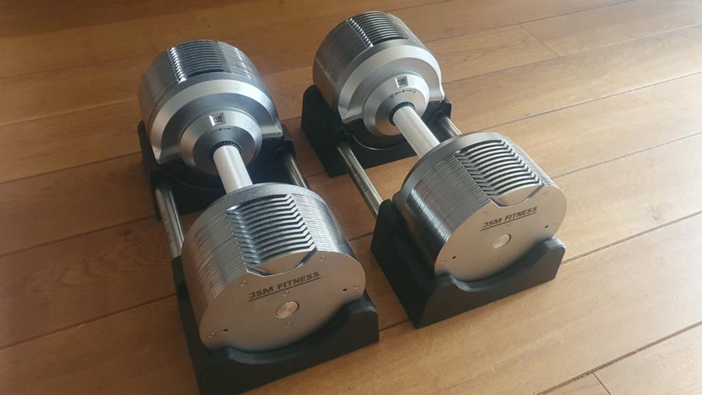 JSM Fitness 41.5 kg Adjustable Dumbbells, Ophalen, Zo goed als nieuw, Krachtstation