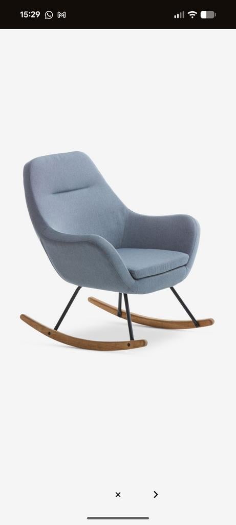 Jysk schommelstoel in goede staat, Ophalen, Modern, Scandinavisch, Zo goed als nieuw, Stof