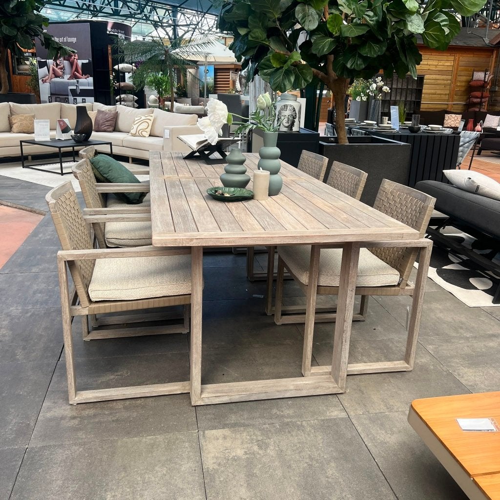 Antigua Tuinset | Showroommodel, Ophalen, Gebruikt, 6 zitplaatsen, Teakhout