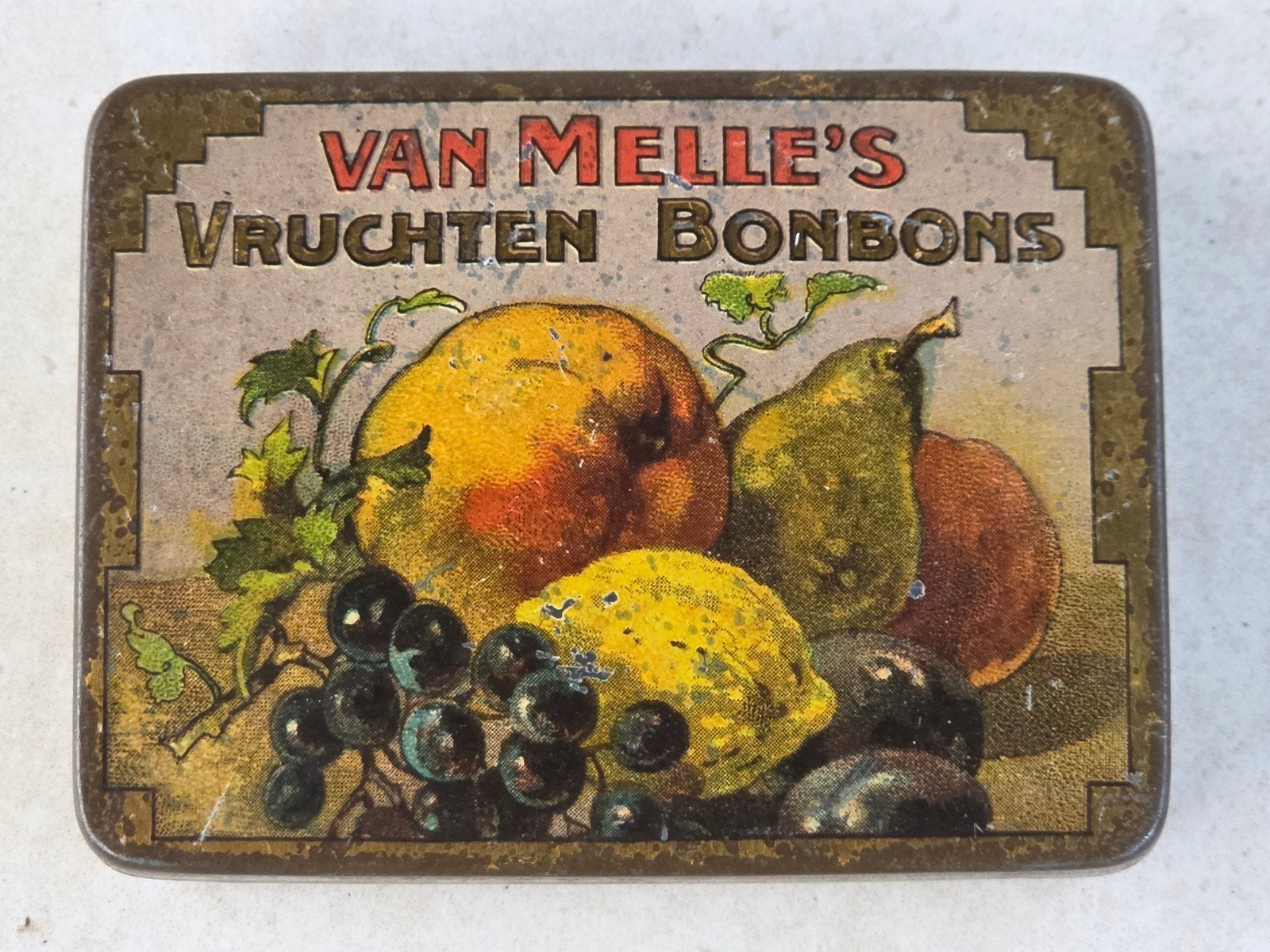 Van Melle's Vruchten Bonbons blikje Breskens, Verzamelen, Blikken, Ophalen of Verzenden, Overige