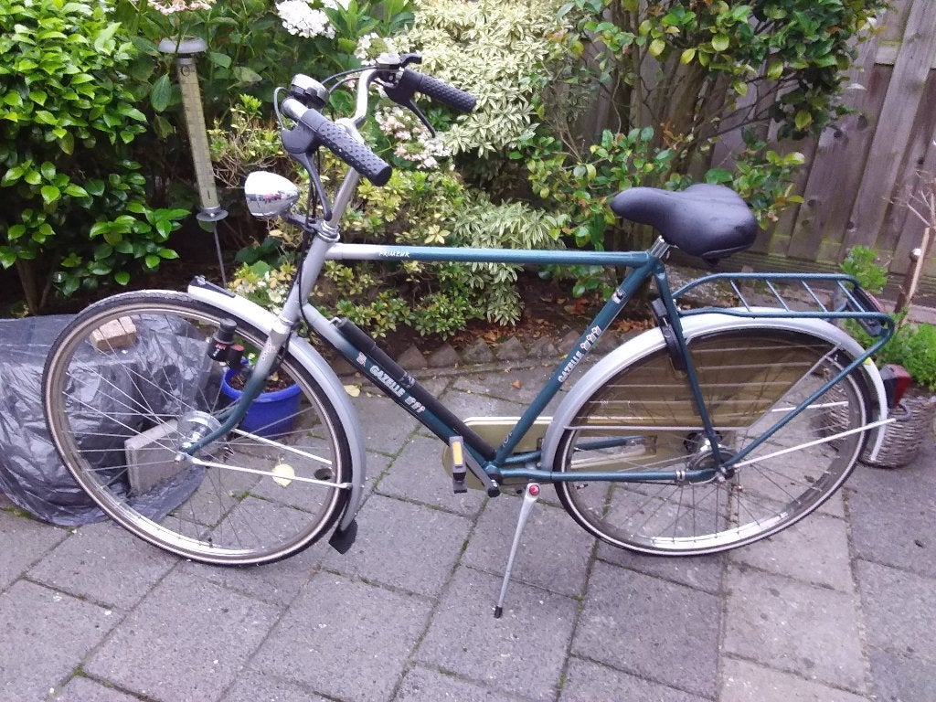 HERENFIETS, Fietsen en Brommers, Fietsen | Heren | Herenfietsen, Ophalen, Gebruikt, Versnellingen, 57 tot 61 cm