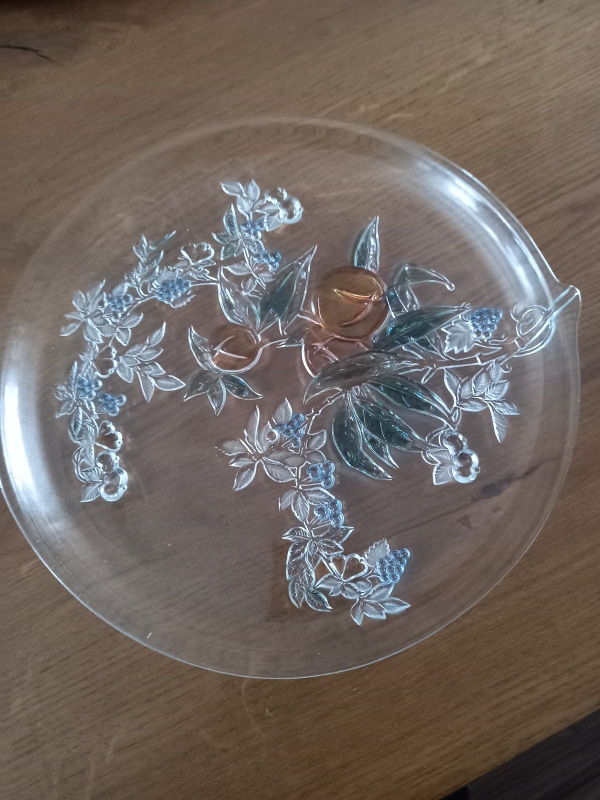 WALTHER GLAS "Cinderella" taart/presenteer schaal - jaren '8, Ophalen of Verzenden