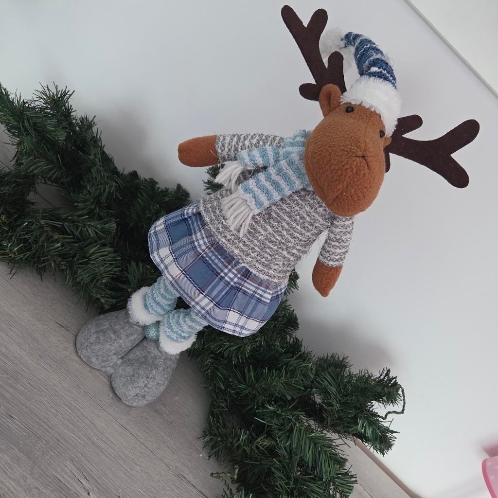 Rendier kerstfiguur 60 cm uitschuifbaar, Diversen, Kerst, Ophalen of Verzenden