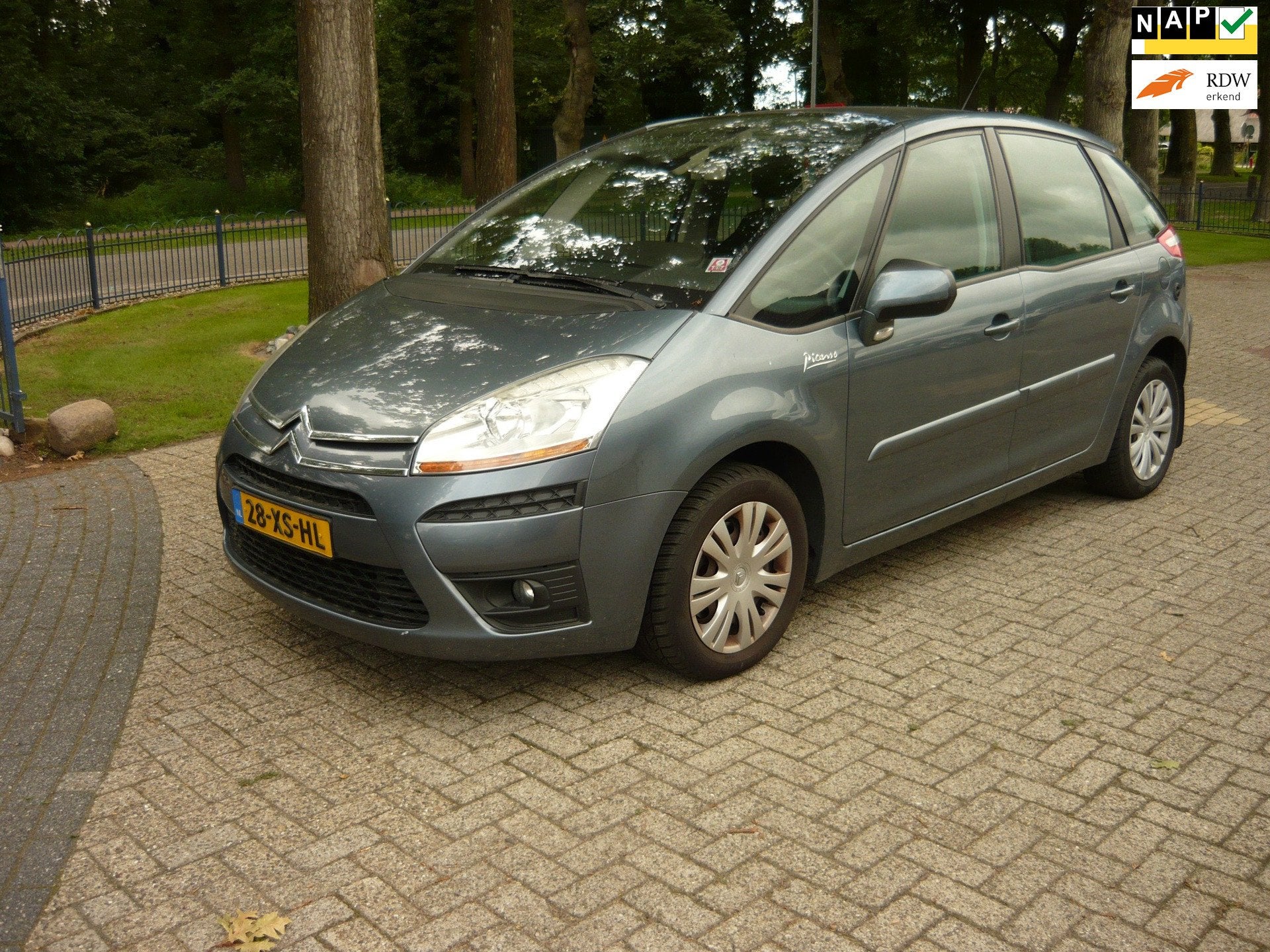 Citroen C4 Picasso 2.0-16V Ambiance 5p., Auto's, Citroën, Stof, Gebruikt, Zwart, 4 cilinders