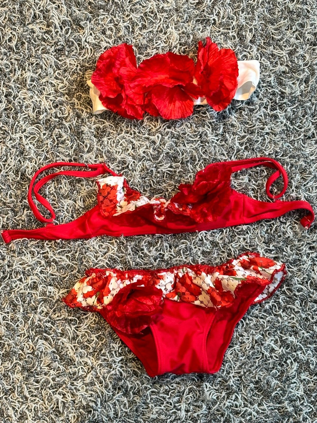Selini action bikini met bijpassend haarband 2 jaar, Bikiniset, Meisje, Ophalen of Verzenden, Zo goed als nieuw