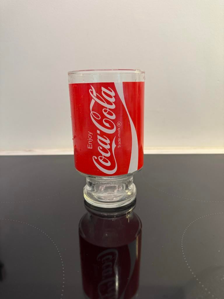 Coca-Cola Glas - Vintage Design, Verzamelen, Ophalen of Verzenden, Zo goed als nieuw, Gebruiksvoorwerp
