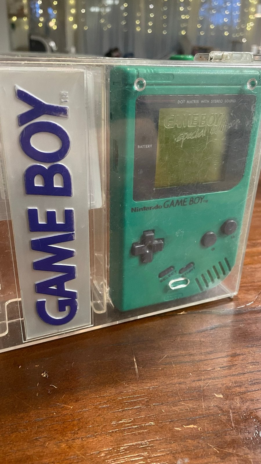 Nintendo Game Boy DMG-01 "Play It Loud!" Groen + Case, Ophalen, Zo goed als nieuw, Game Boy Classic, Met beschermhoes of tas