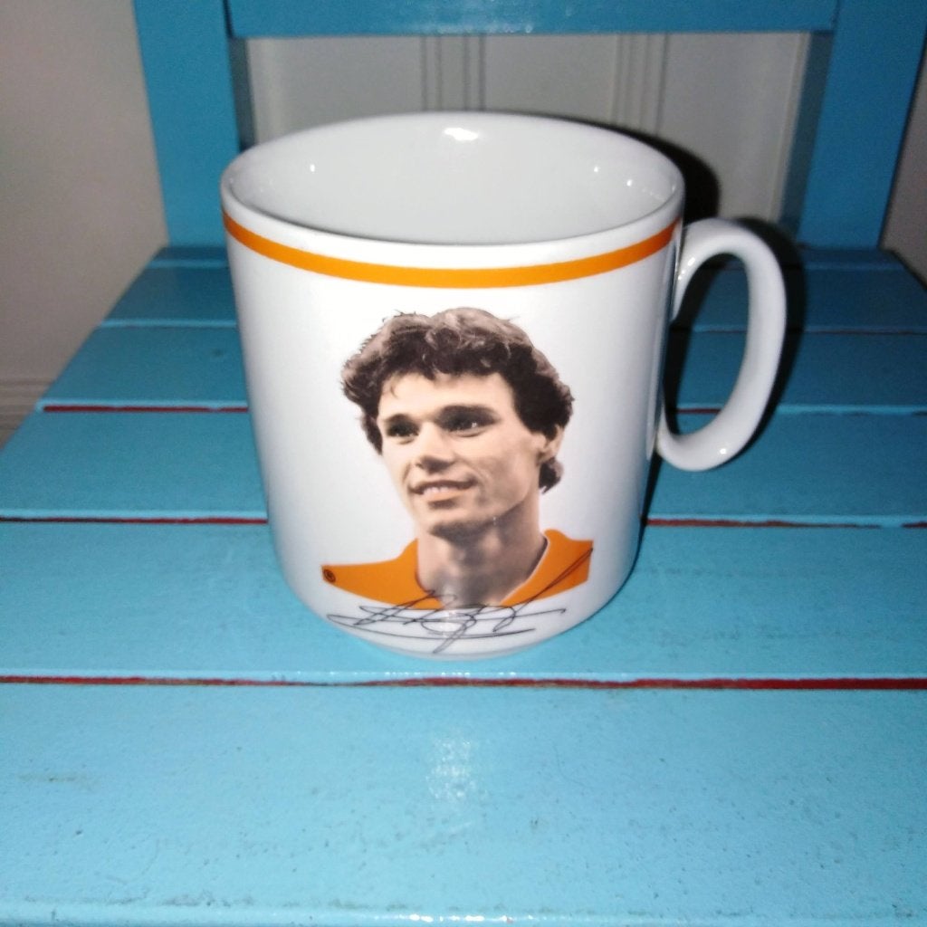 Vintage Oranje EK Voetbal Mok 1988 Marco van Basten, Verzamelen, Ophalen, Gebruikt, Overige binnenlandse clubs, Overige typen