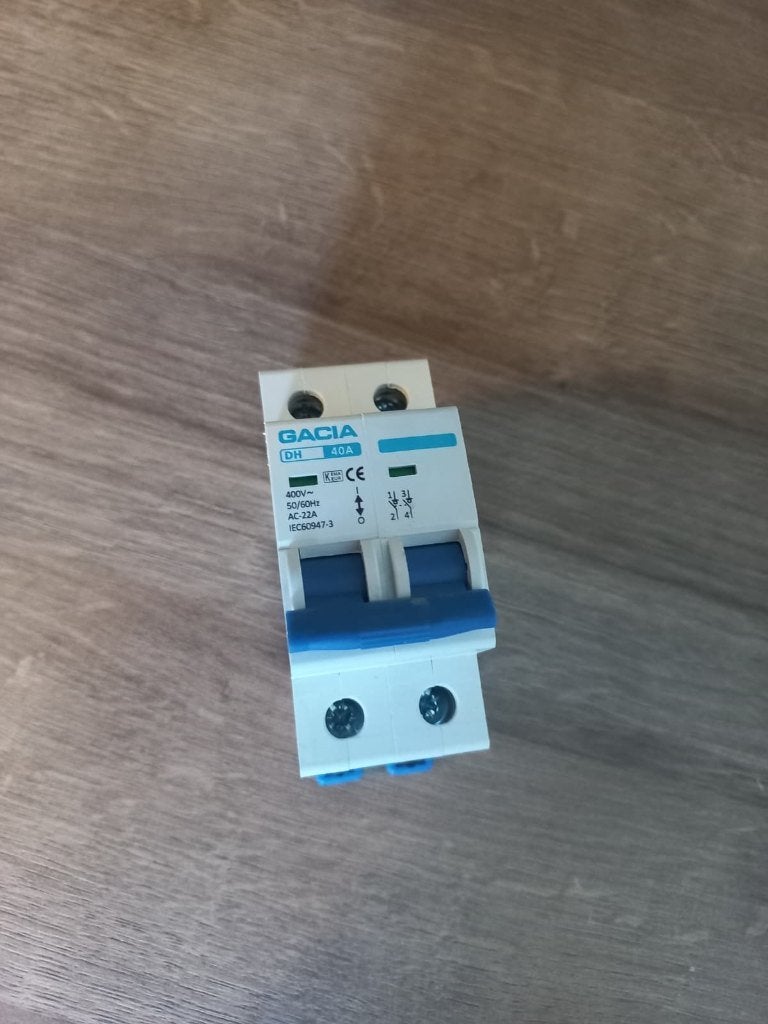 Gacia DH 40A Aardlekschakelaar, Ophalen, Zo goed als nieuw, Overige merken, Aardlekschakelaar