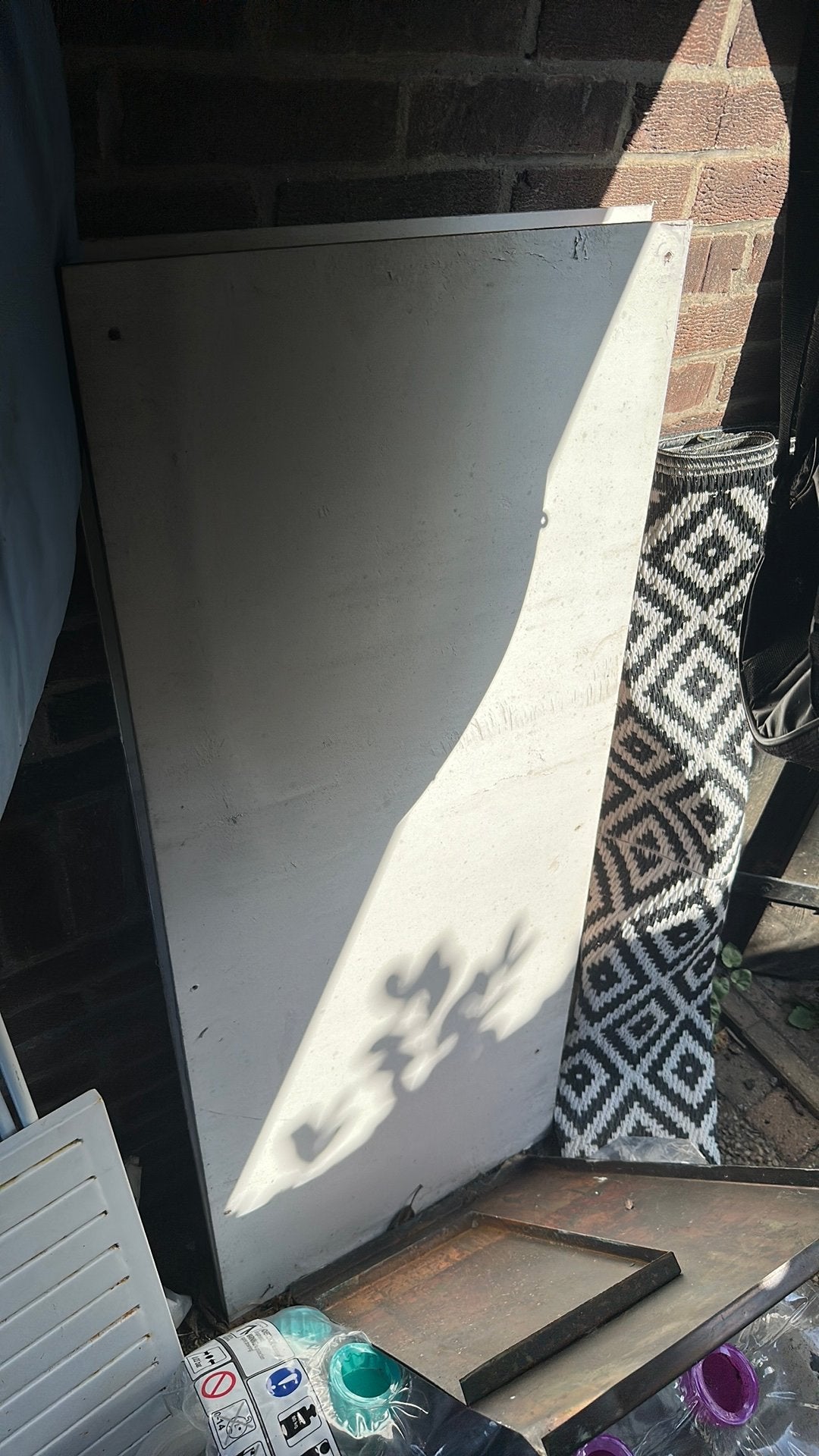 2 witte spaanplaten, Doe-het-zelf en Verbouw, Ophalen, Gebruikt, Minder dan 25 mm, Plank
