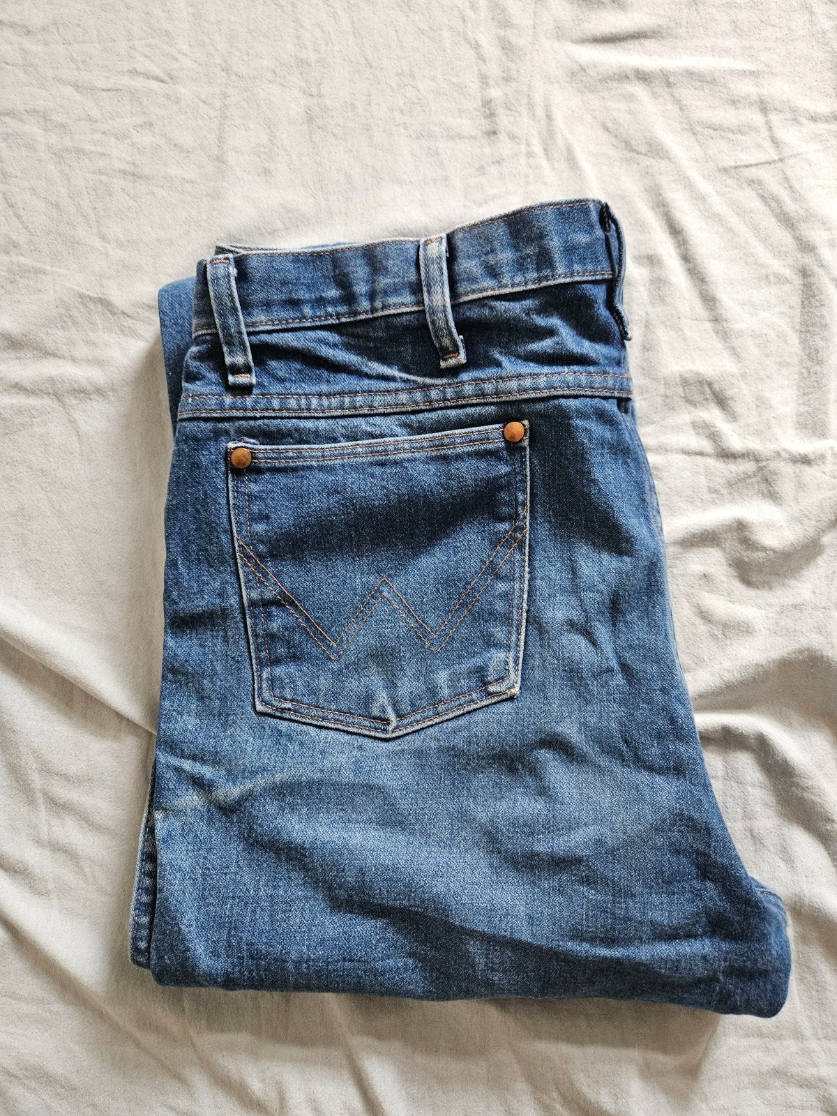 Wrangler spijkerbroek maat 35x34, Blauw, Wrangler, Overige jeansmaten, Ophalen of Verzenden