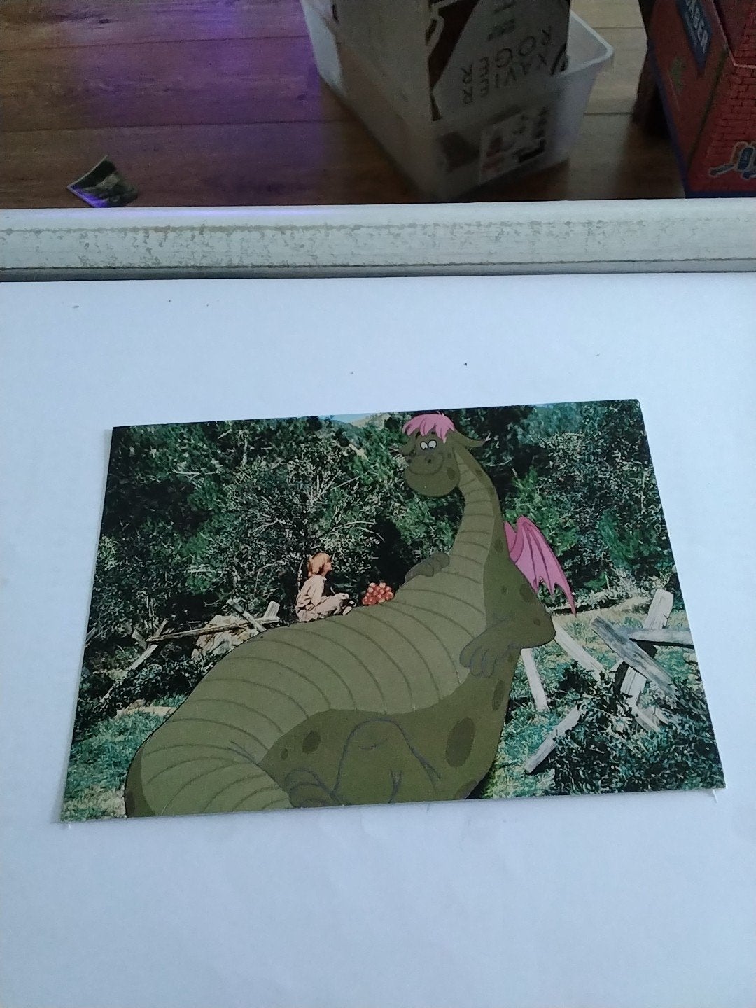 Vintage Disney Elliot het Draakje Ansichtkaart, Ophalen of Verzenden