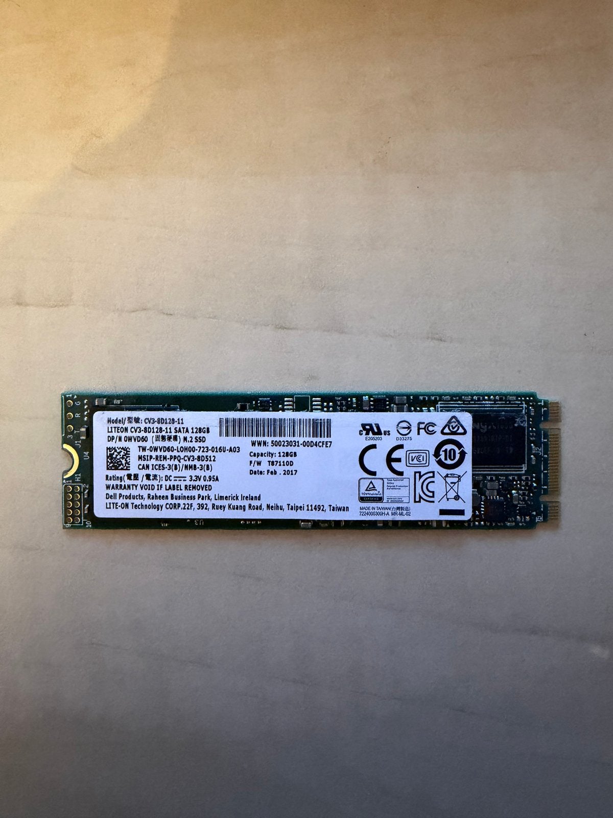 LITEON CV3-8D128-11 SATA M.2 SSD 128GB, Intern, Gebruikt, Server, Ophalen of Verzenden