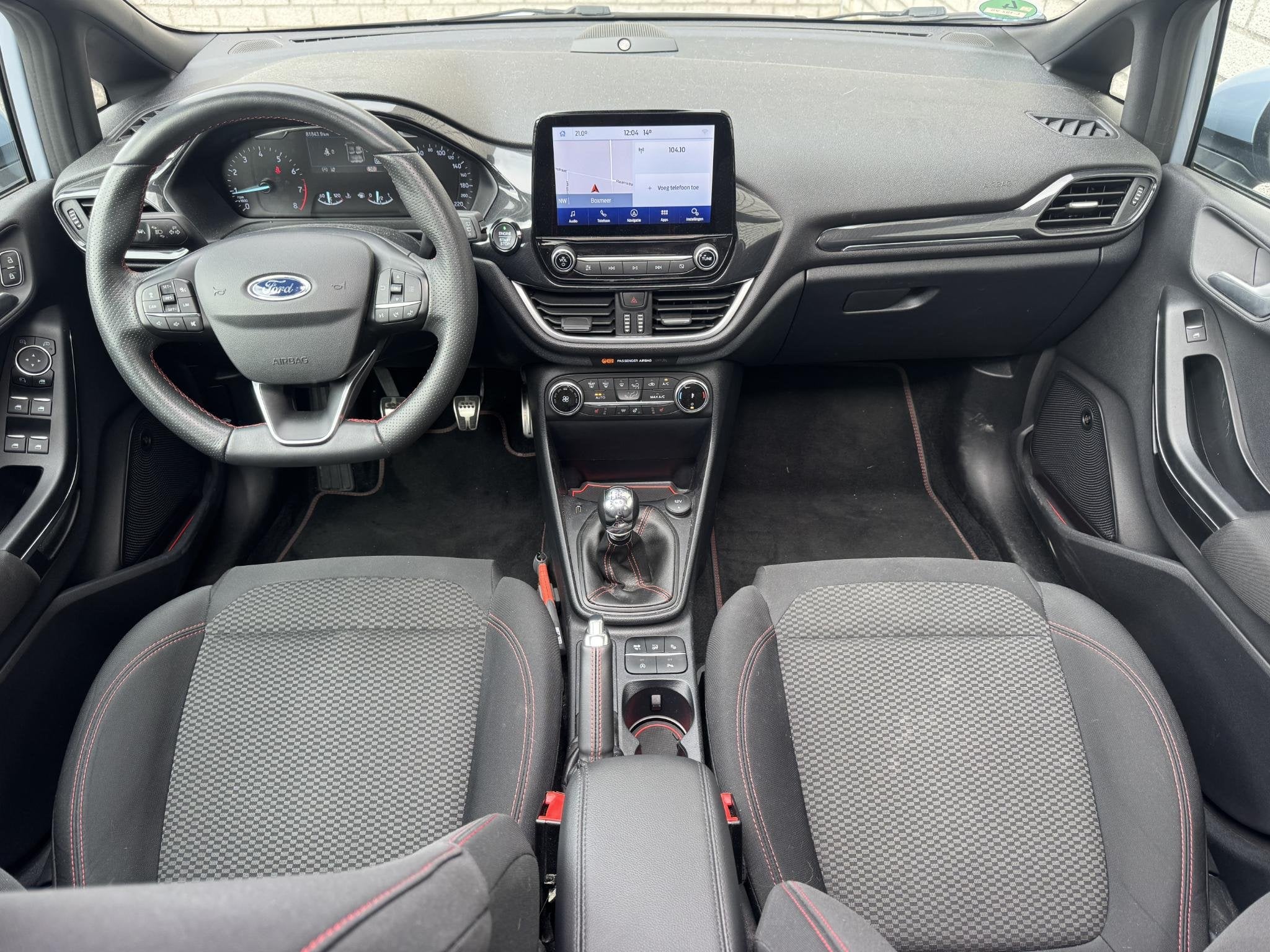 Ford Fiesta 1.0 EcoBoost Hybrid ST-Line | B&O Audio | Panora, Auto's, Voorwielaandrijving, Gebruikt, Met garantie (alle), Blauw