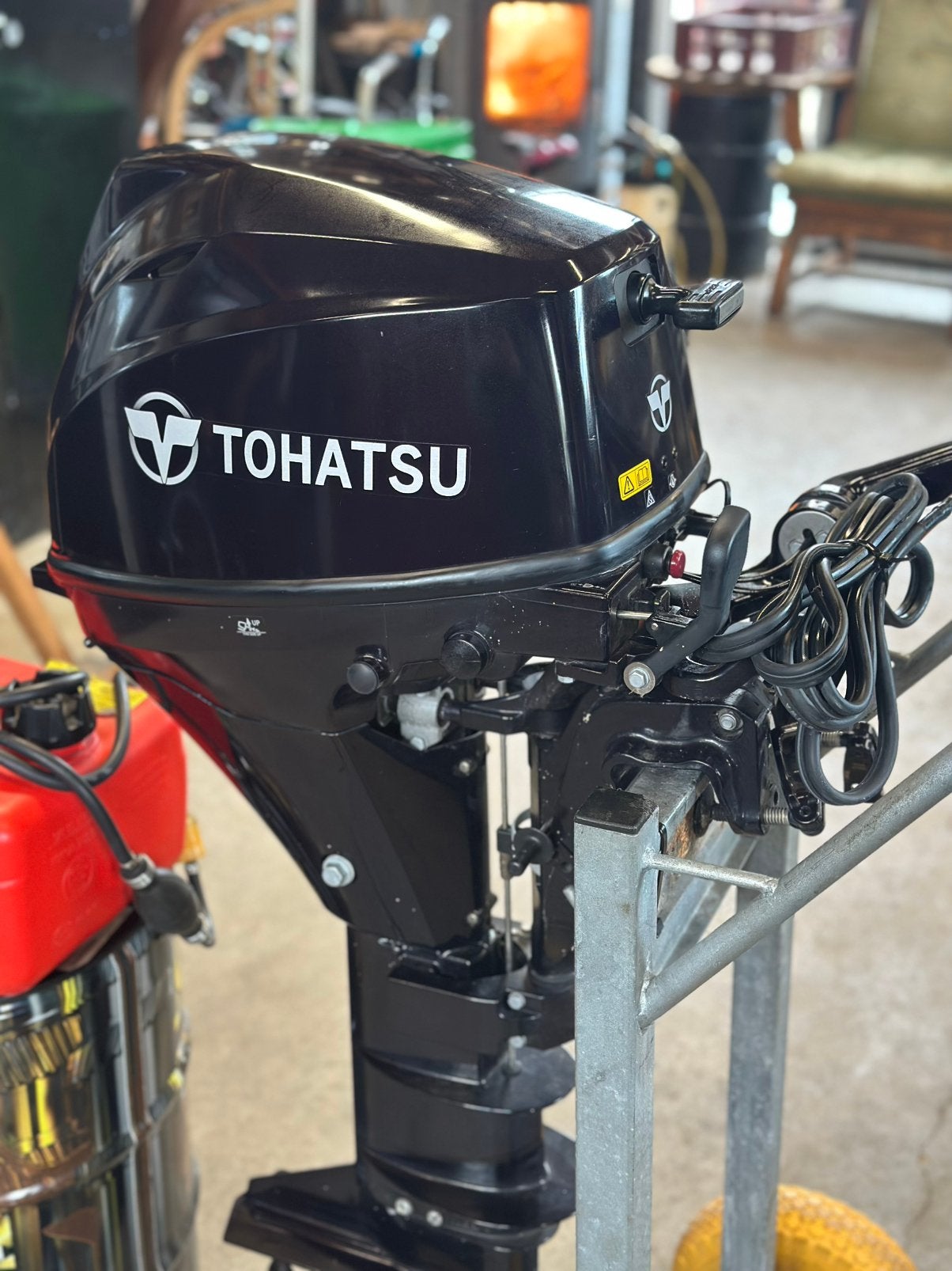 Tohatsu 8pk electrisch gestart ! 30 uur gedraait!, Ophalen, 5 tot 10 pk, Zo goed als nieuw, Benzine