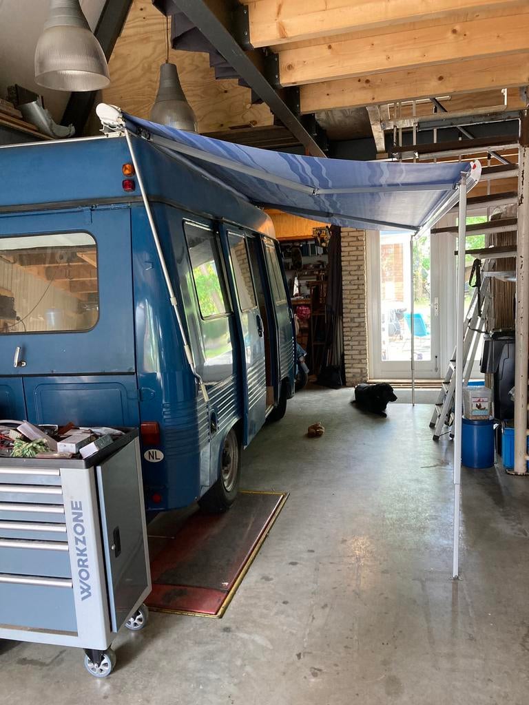 Fiamma F65s luifel 400cm met 2 zijwanden, Caravans en Kamperen, Ophalen, Gebruikt, PVC, Fiamma
