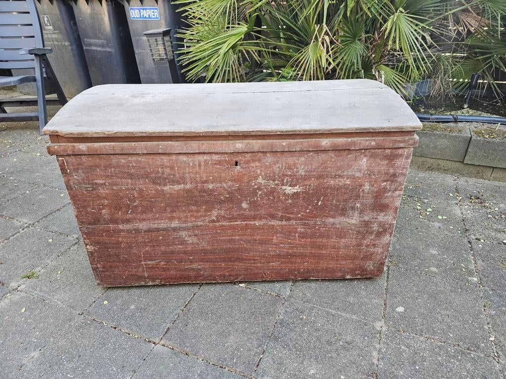 Ouderwetse dekenkist B100xH60xD60cm, Gebruikt, 50 tot 100 cm, 50 tot 75 cm, Ophalen of Verzenden