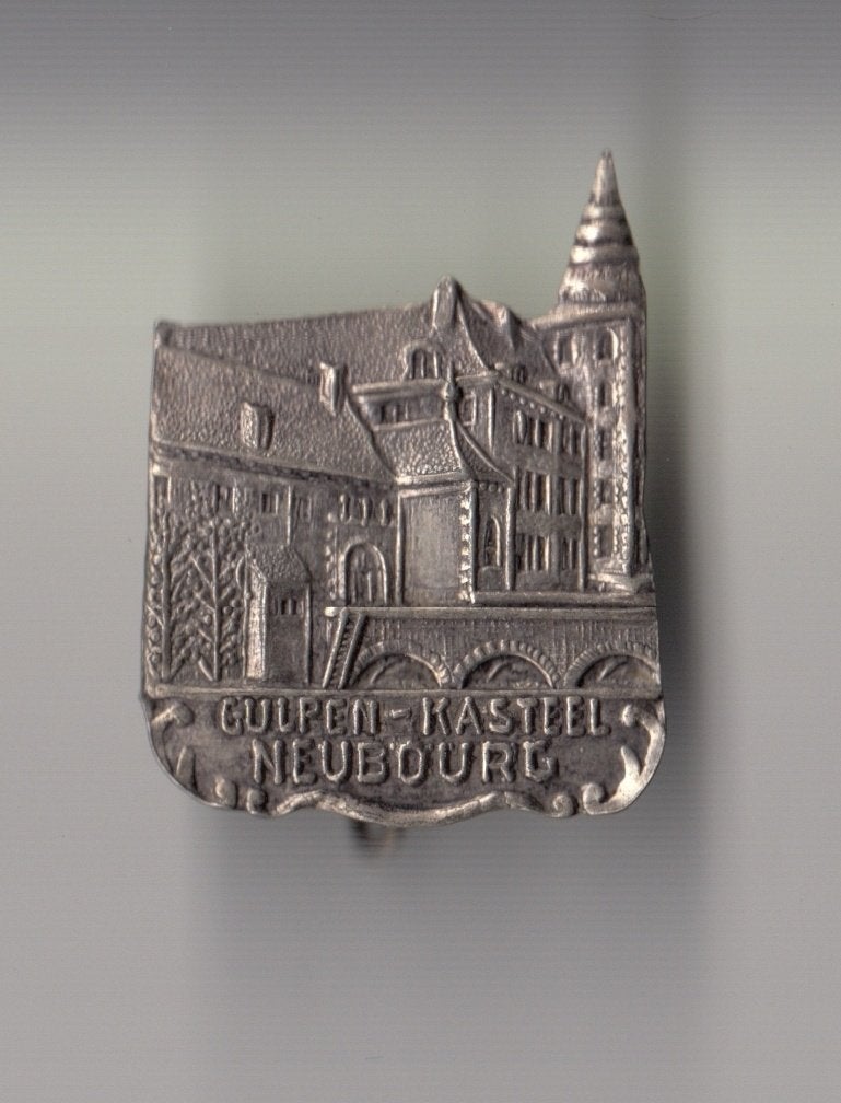 Gulpen Kasteel Neuborg broche, Gebruikt, Niet vindbaar, Niet vindbaar, Speldje of Pin
