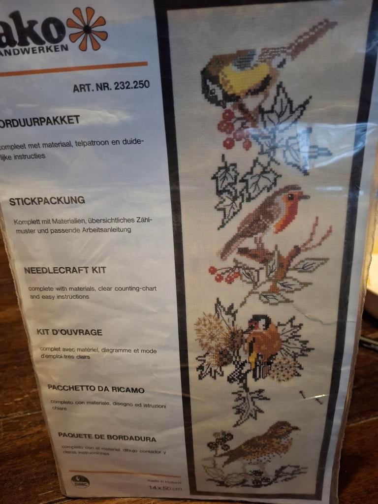 Vogels, Ophalen of Verzenden, Nieuw, Borduurpakket