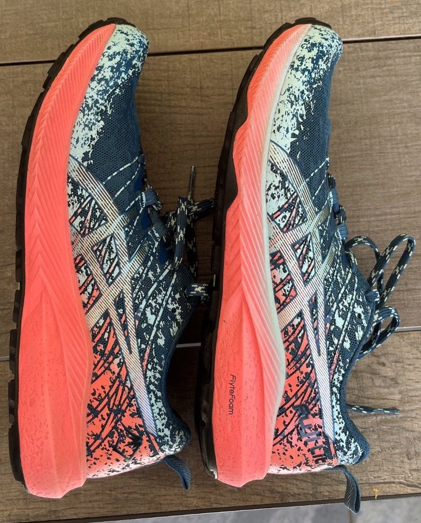 Trailrun  schoenen asics fuji light 2 teal mt 40 dames, Sport en Fitness, Loopsport en Atletiek, Ophalen, Hardloopschoenen, Zo goed als nieuw