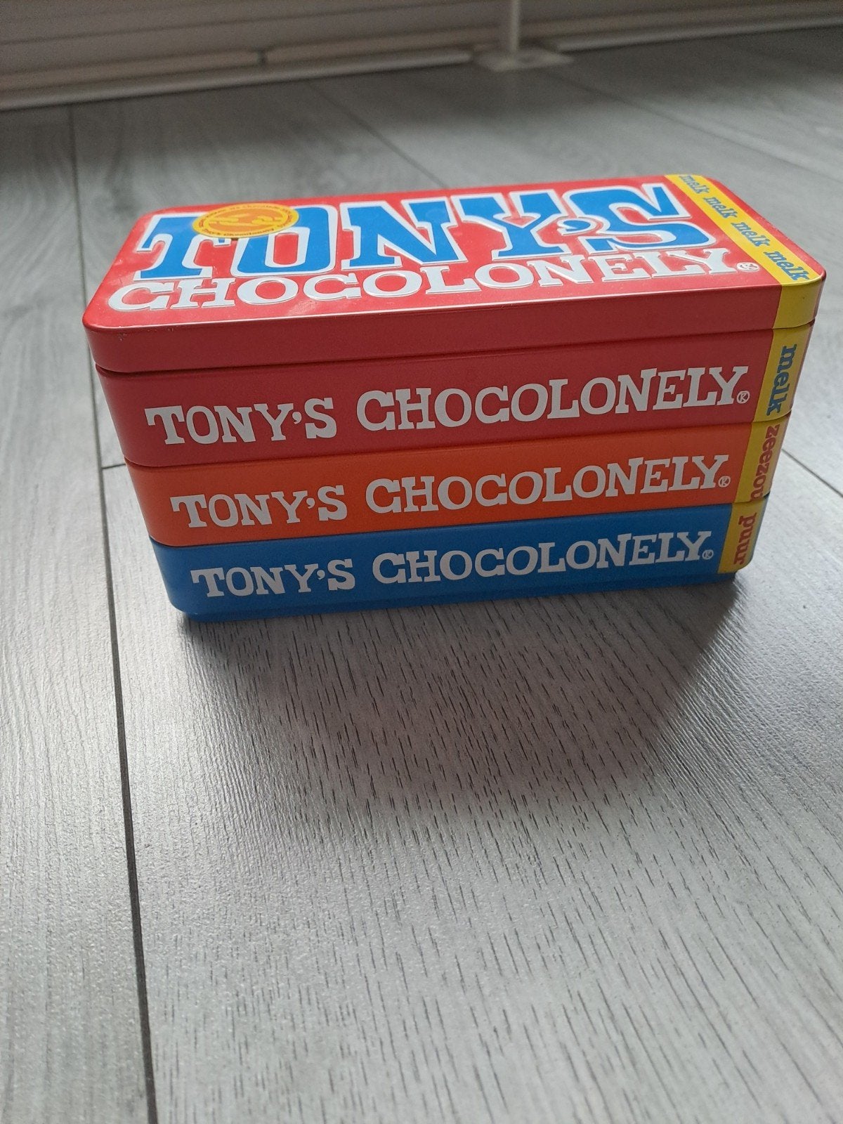 Tony chocolonely bewaarblik nieuwstaat, Ophalen of Verzenden, Nieuw