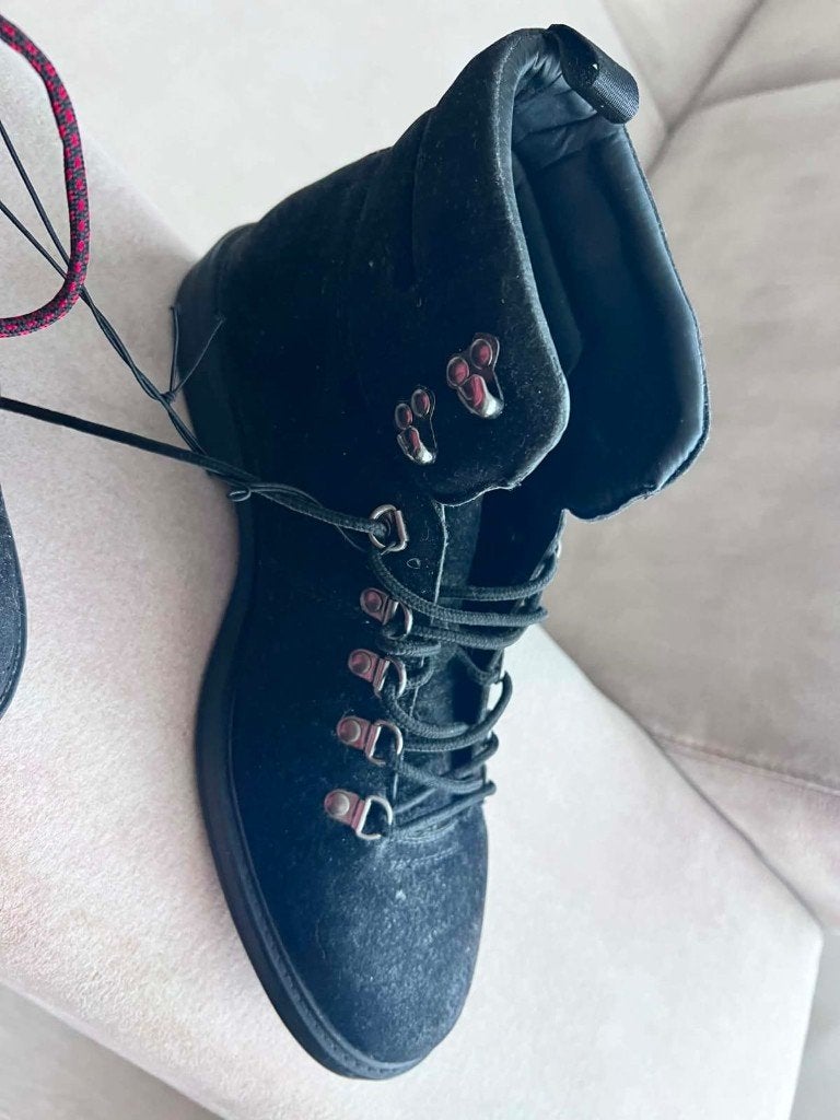 Nieuwe zwarte suède herenschoenen - Maat 43, Kleding | Heren, Schoenen, Ophalen, Zwart, Boots, Nieuw