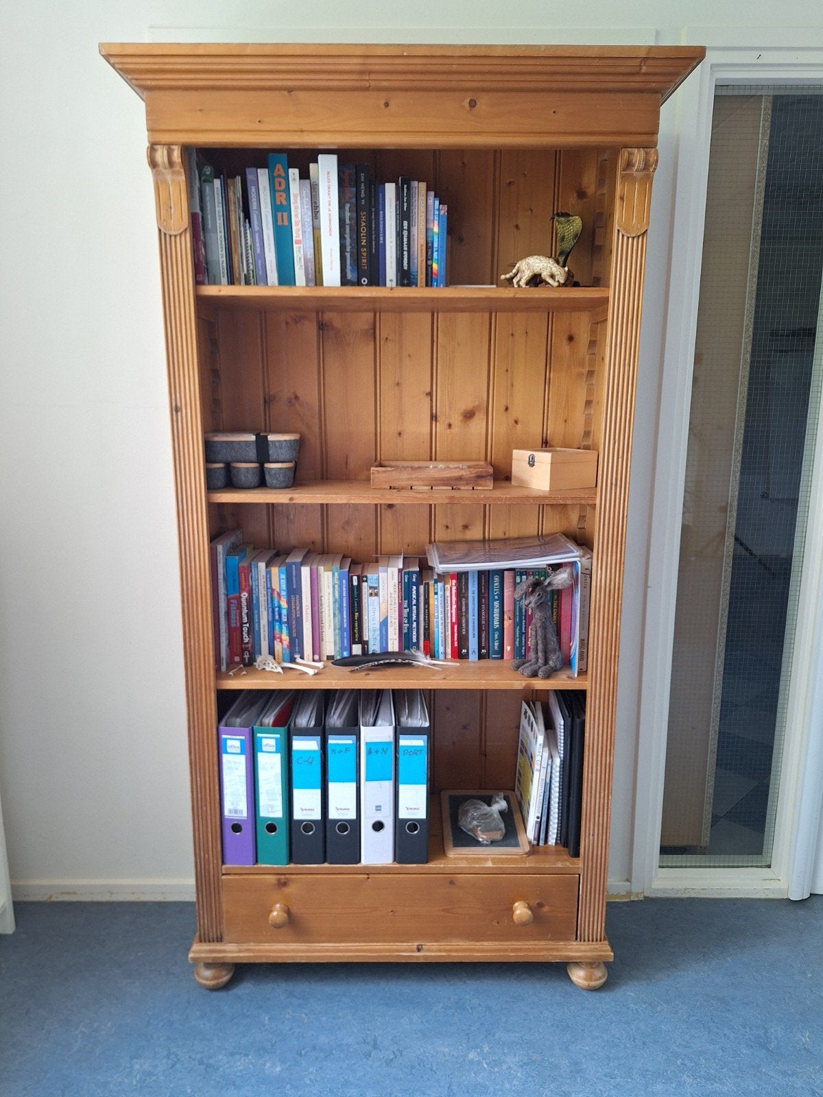 Grenen boekenkast, Ophalen, Gebruikt, 50 tot 100 cm, 150 tot 200 cm