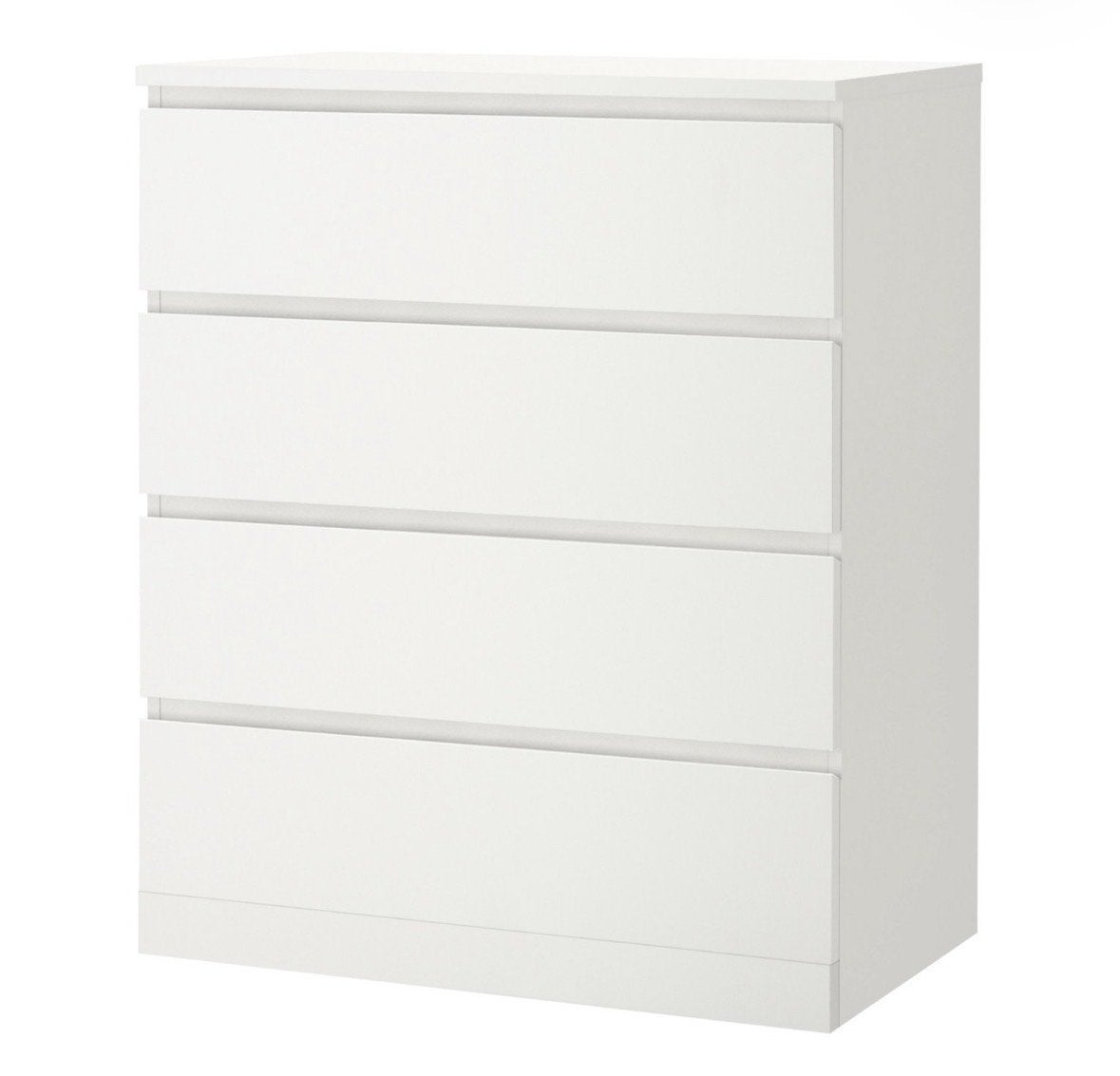 2x IKEA Malm ladekast met glasplaat, Ophalen, Gebruikt, 100 tot 150 cm, 50 tot 100 cm