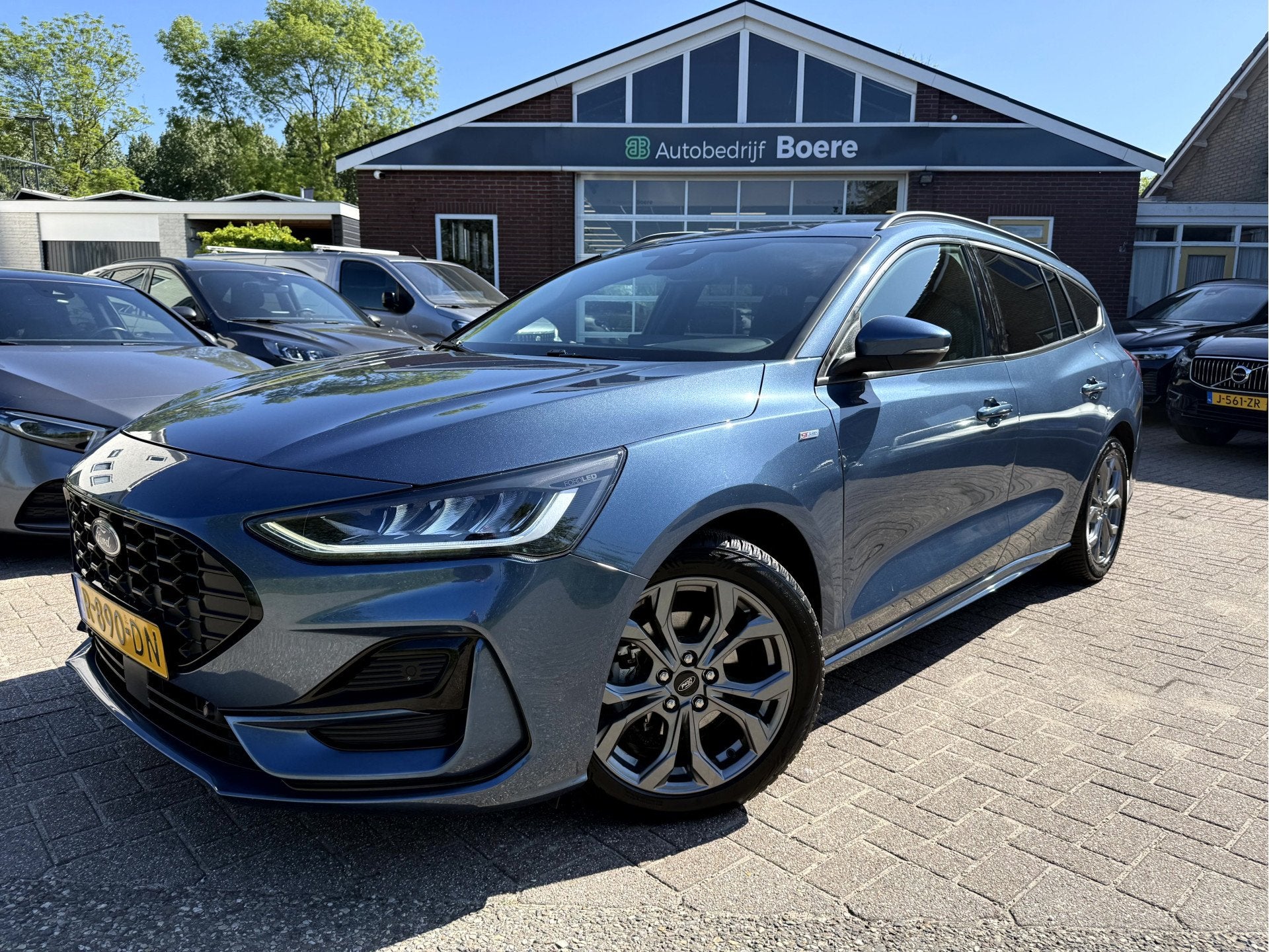 Ford FOCUS Wagon 1.0 EcoBoost Hybrid ST Line Fullmap Navigat, Auto's, Gebruikt, Blauw, Origineel Nederlands, Handgeschakeld