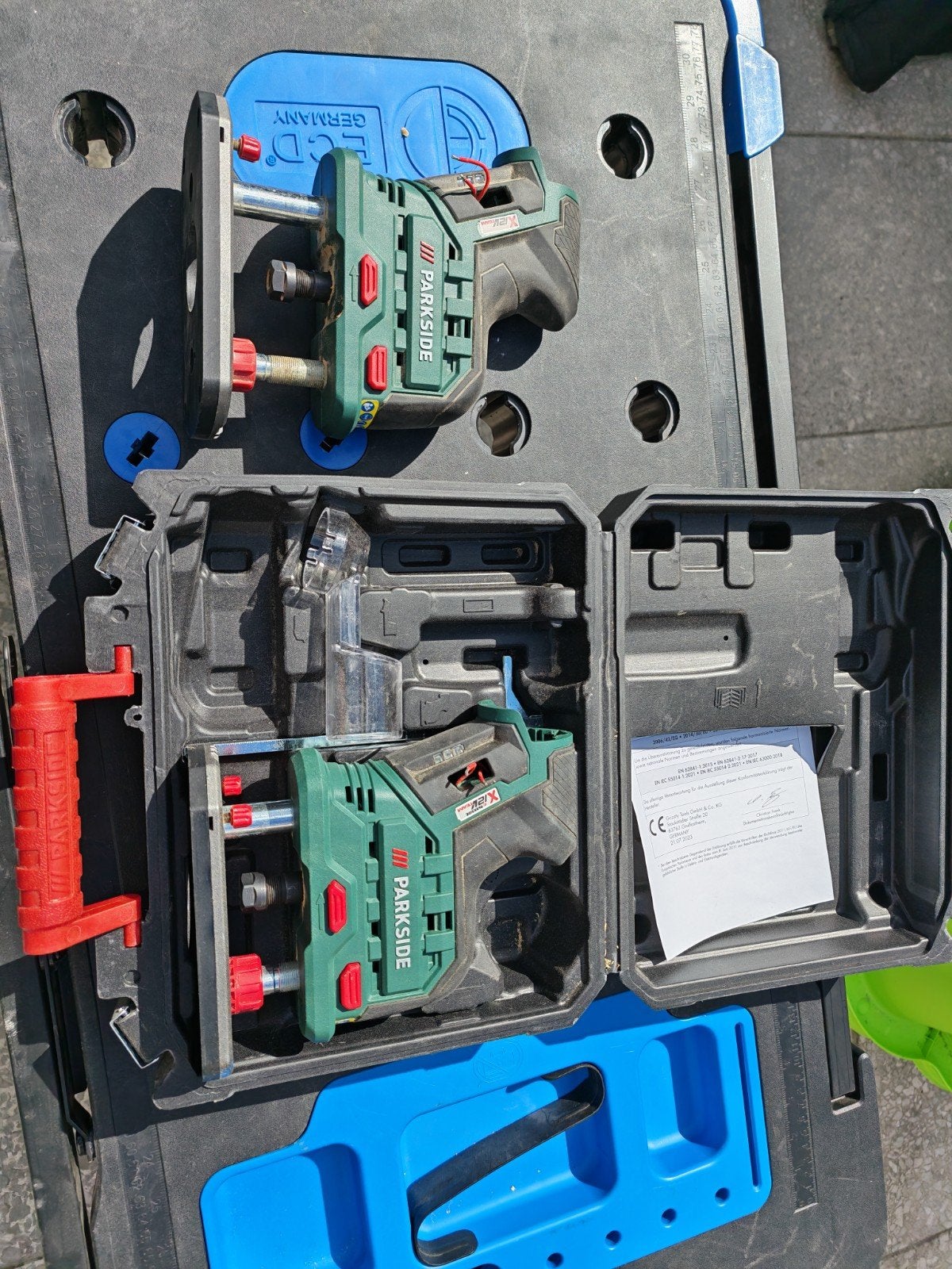 Parkside Bovenfrees X 12V Team. 2 stuks, Ophalen, Accu, Bovenfrees, Parkside
