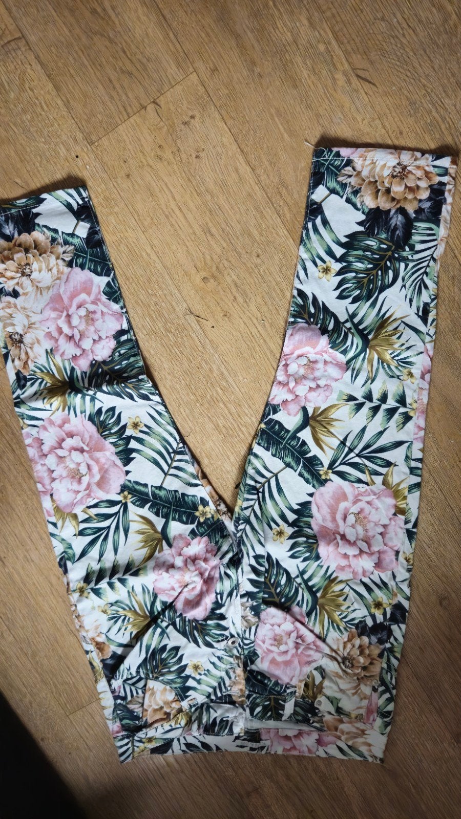 Bloemenprint broek van Place du Jour, maat 42, Place du Jour, Ophalen of Verzenden, Maat 42/44 (L), Wit