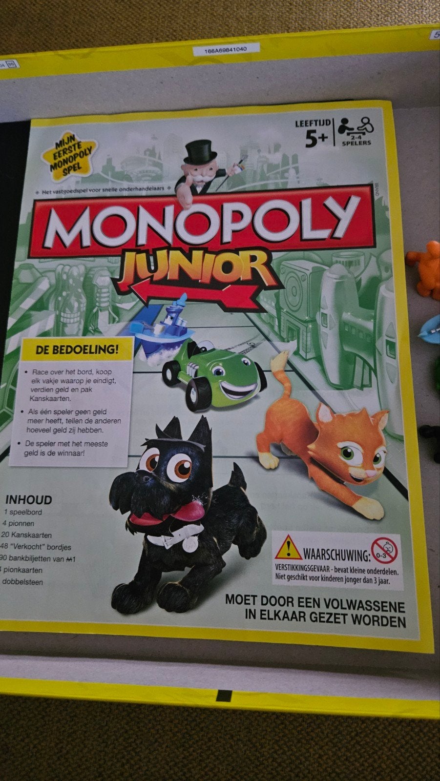 Monopoly Junior - Mijn Eerste Monopoly Spel, Hobby en Vrije tijd, Gezelschapsspellen | Bordspellen, Drie of vier spelers, Ophalen of Verzenden